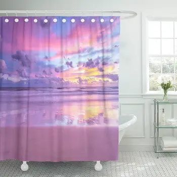 Shower Curtain Pink Magic Candy Sunrise at The Beach Purple Abstract Scenery Waterproof Polyester FabricSet with Hooks
Shower Curtain Pink Magic Candy Sunrise at The Beach Purple Abstract Scenery Waterproof Polyester FabricSet with Hooks