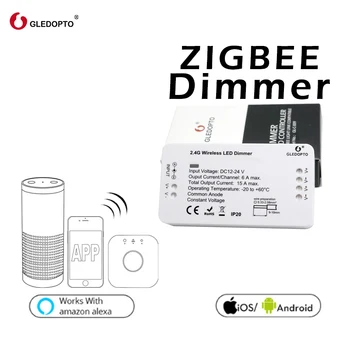 ZIGBEE Led Controller Echo Compatible Smart LED Controller RGBCCT WW CW Zigbee Controller LED Dimmer DC12-24V ZLL Controller Led
ZIGBEE Led Controller Echo Compatible Smart LED Controller RGBCCT WW CW Zigbee Controller LED Dimmer DC12-24V ZLL Controller Led