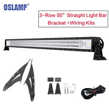 Oslamp 3-Row 50'' LED Light Bar Offroad Combo Beam Led Work Light Bar with Roof Mounting Bracket for Ford F-150 4WD/2WD 2004-201
Oslamp 3-Row 50'' LED Light Bar Offroad Combo Beam Led Work Light Bar with Roof Mounting Bracket for Ford F-150 4WD/2WD 2004-201