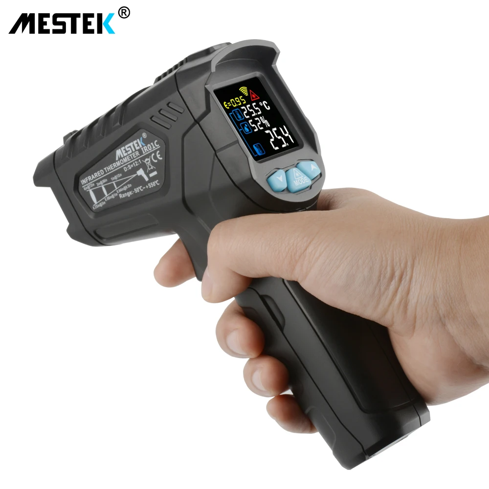 Infrared Thermometer -58F-1022F Non Contact Laser Temperature Gun with LCD and Adjustable Emissivity Alarm
Infrared Thermometer -58F-1022F Non Contact Laser Temperature Gun with LCD and Adjustable Emissivity Alarm