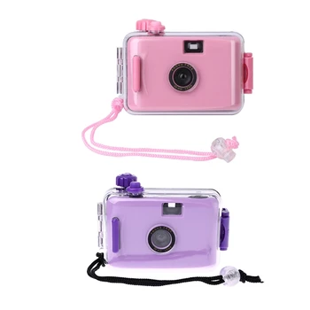 2x Kids Film Camera Vintage Film Camera Waterproof and Shockproof with Housing Case(Pink&Purple) 
2x Kids Film Camera Vintage Film Camera Waterproof and Shockproof with Housing Case(Pink&Purple)