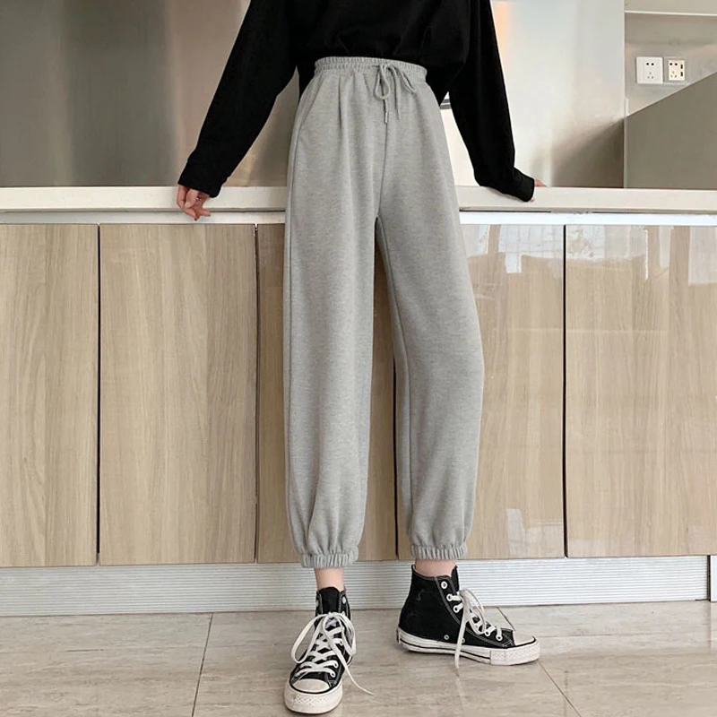 HED Women High Waist Drawstring Jogging Pants Plus Size Female New Fashion Solid Color Loose Harem Trousers Ladies Casual Pants
HED Women High Waist Drawstring Jogging Pants Plus Size Female New Fashion Solid Color Loose Harem Trousers Ladies Casual Pants