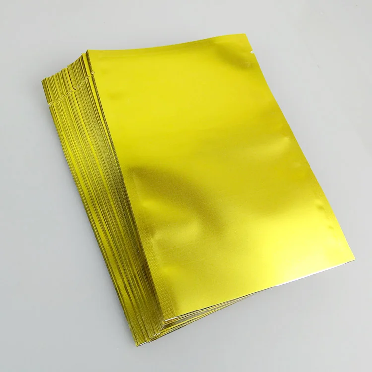 8*12cm 200Pcs/ Lot Golden Matte Open Top Aluminum Foil Tea Nut Candy Vacuum Storage Bag Pocket Mylar Heat Seal Coffee Pack Pouch
8*12cm 200Pcs/ Lot Golden Matte Open Top Aluminum Foil Tea Nut Candy Vacuum Storage Bag Pocket Mylar Heat Seal Coffee Pack Pouch