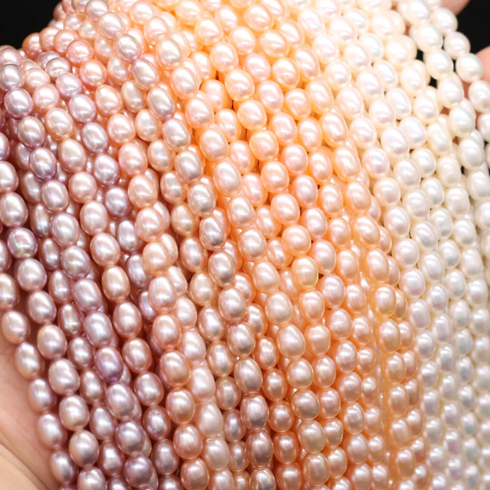 100% Natural Freshwater Pearl Beads Rice Shape Punch Pearl Loose Beaded for ewelry Making DIY Women Necklace Bracelet 5-6mm
100% Natural Freshwater Pearl Beads Rice Shape Punch Pearl Loose Beaded for ewelry Making DIY Women Necklace Bracelet 5-6mm