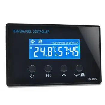 Digital Thermostat 220V 10A LCD Temperature Controller Timer 0~110℃ with NTC Sensor for Sauna Foot Bath Stream Room
Digital Thermostat 220V 10A LCD Temperature Controller Timer 0~110℃ with NTC Sensor for Sauna Foot Bath Stream Room