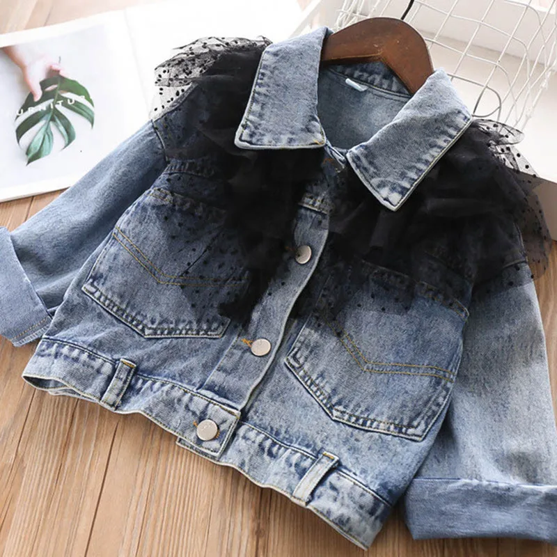 Fashion Spring and Autumn Denim Jacket Girls Lace Coats Baby Children Long SLeeve Tops Princess Clothes 309425
Fashion Spring and Autumn Denim Jacket Girls Lace Coats Baby Children Long SLeeve Tops Princess Clothes 309425