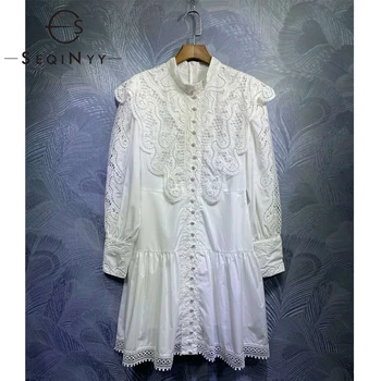 SEQINYY Casual Dress 2020 Summer Spring New Fashion Design Women Lace Hollow out Flower Ruffles Mini Loose Dress Runway
SEQINYY Casual Dress 2020 Summer Spring New Fashion Design Women Lace Hollow out Flower Ruffles Mini Loose Dress Runway