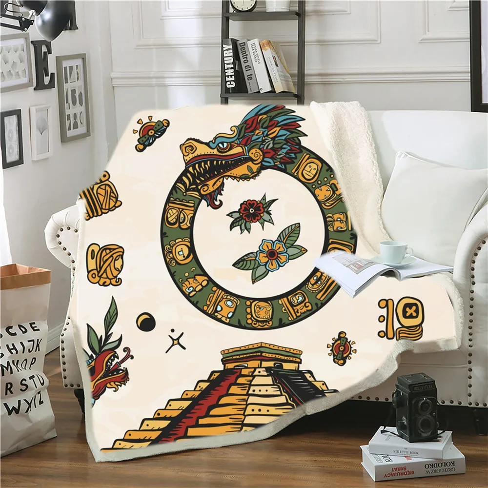 Ancient Civilization Sherpa Blanket 3D Print Indian Maya Throw Blanket Christmas Gift Blanket Home Textile Home Fleece Blanket
Ancient Civilization Sherpa Blanket 3D Print Indian Maya Throw Blanket Christmas Gift Blanket Home Textile Home Fleece Blanket