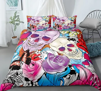 yi chu xin skull rose bedding set Luxury 3D Printed Duvet Cover Set Comforter Bedding Sets full size bed set
yi chu xin skull rose bedding set Luxury 3D Printed Duvet Cover Set Comforter Bedding Sets full size bed set