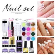 Nail Kit with Base Top Coat Glitter Nail Starter DIY Set Nail Extension Carving Manicure Set No Cured Needed Full Acrylic Powder
Nail Kit with Base Top Coat Glitter Nail Starter DIY Set Nail Extension Carving Manicure Set No Cured Needed Full Acrylic Powder