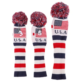 3Pcs Golf Club Knit Head Covers Headcovers Vintange Pom Pom Sock Covers 1-3-5 Fairway Woods Head Covers Golf Accessories
3Pcs Golf Club Knit Head Covers Headcovers Vintange Pom Pom Sock Covers 1-3-5 Fairway Woods Head Covers Golf Accessories