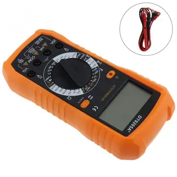 DT9205A Professional Digital Multimeter Electric Handheld Ammeter Voltmeter Resistance Capacitance hFE Tester AC DC LCD
DT9205A Professional Digital Multimeter Electric Handheld Ammeter Voltmeter Resistance Capacitance hFE Tester AC DC LCD