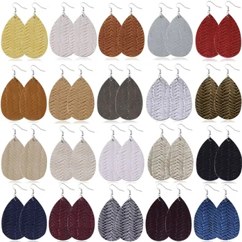 20Pairs/lot 2020 Faux Leather Earrings Set Weave Pattern Bucket Shape Earing For Women Fashion Statement Earing Dangle Wholesale
20Pairs/lot 2020 Faux Leather Earrings Set Weave Pattern Bucket Shape Earing For Women Fashion Statement Earing Dangle Wholesale