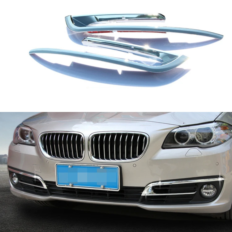 2Pcs/Set Car ABS Chrome Front Fog Lamp Frame Decor Cover Trim Strip Car Styling For BMW 5 Series 520i 528i F10 F18 2014-2017
2Pcs/Set Car ABS Chrome Front Fog Lamp Frame Decor Cover Trim Strip Car Styling For BMW 5 Series 520i 528i F10 F18 2014-2017