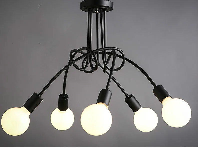 

Freeshipping Simple Creative Black white E27 ceiling lamp vintage personality modern brief led ceiling light bedroom Bar lights