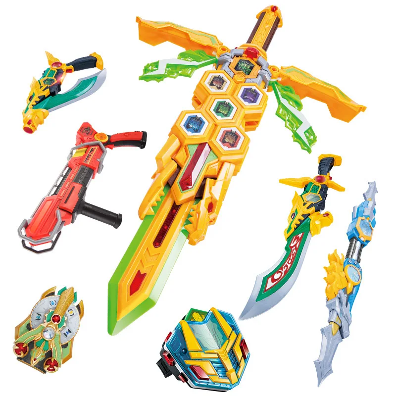 Dream Three Toy Weapons Zhao Yun dewar's jian Guan Yu Men's Children Fighting Spirit Hero Card Turning Sound Maker Set
Dream Three Toy Weapons Zhao Yun dewar's jian Guan Yu Men's Children Fighting Spirit Hero Card Turning Sound Maker Set