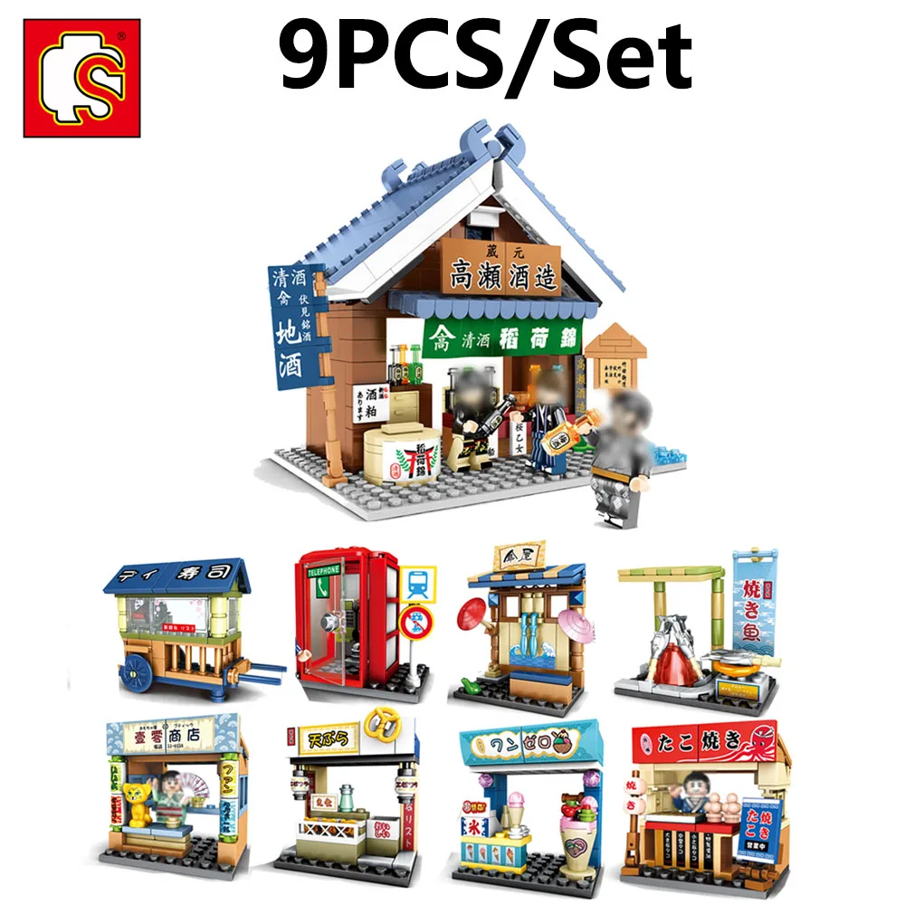 9Pcs/Set Sembo Japan City Architecture Japan Sakura Street Distillery Brewery Sake Store Mini Blocks Building Shop
9Pcs/Set Sembo Japan City Architecture Japan Sakura Street Distillery Brewery Sake Store Mini Blocks Building Shop