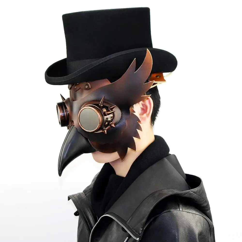 Steampunk Plague Doctor Mask Bird Long Nose Cosplay Fancy Mouth Masks Exclusive Gothic Retro Rock Leather Halloween Costume Mask
Steampunk Plague Doctor Mask Bird Long Nose Cosplay Fancy Mouth Masks Exclusive Gothic Retro Rock Leather Halloween Costume Mask