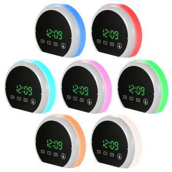 Digital Alarm Clock LED Touch Mirror Alarm Clock 12H/24H Display Adjustable RGB Colorful Lighting Alarm Clock Dual USB Ports
Digital Alarm Clock LED Touch Mirror Alarm Clock 12H/24H Display Adjustable RGB Colorful Lighting Alarm Clock Dual USB Ports