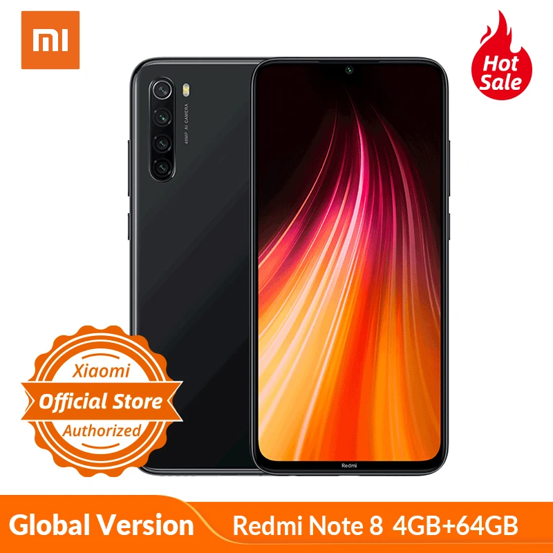 Global Version Xiaomi Redmi Note 8 4GB 64GB Mobile Phone 4000mAh 18W Fast charge Smartphone Snapdragon 665 Octa Core 48MP Camera
Global Version Xiaomi Redmi Note 8 4GB 64GB Mobile Phone 4000mAh 18W Fast charge Smartphone Snapdragon 665 Octa Core 48MP Camera