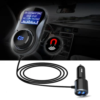 FM Transmitter Modulator BC30 Hands-free Bluetooth Car Kit Support TF Card MP3 Player Car Audio Adapter 3.1A Car Charger
FM Transmitter Modulator BC30 Hands-free Bluetooth Car Kit Support TF Card MP3 Player Car Audio Adapter 3.1A Car Charger