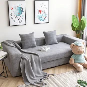 Grey Color Tight Wrap Sofa Cover Elastic Needs Order 2 Pieces Sofa Cover If L-style Sectional Corner Sofa capa de sofa
Grey Color Tight Wrap Sofa Cover Elastic Needs Order 2 Pieces Sofa Cover If L-style Sectional Corner Sofa capa de sofa