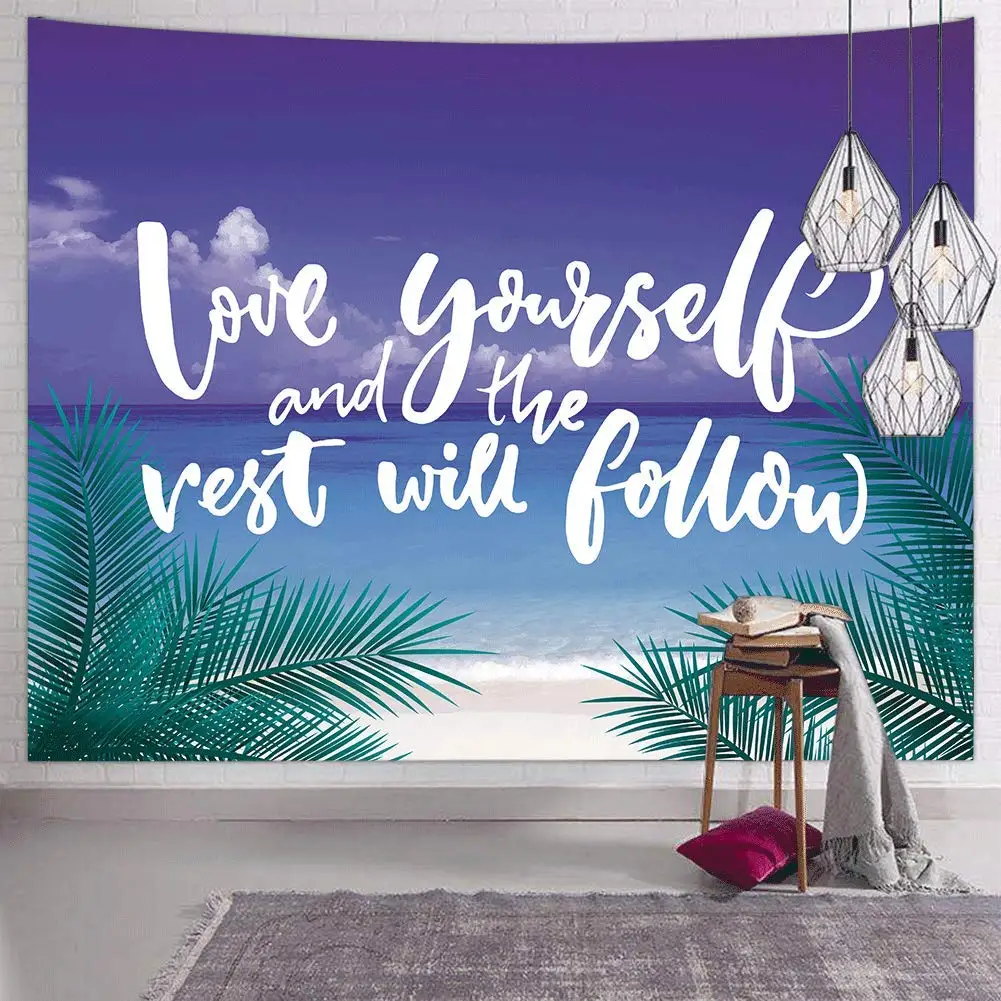Ocean Beach Wall Tapestry for Bedroom Palm Tree Leaves Winter Blue Wall Decor
Ocean Beach Wall Tapestry for Bedroom Palm Tree Leaves Winter Blue Wall Decor