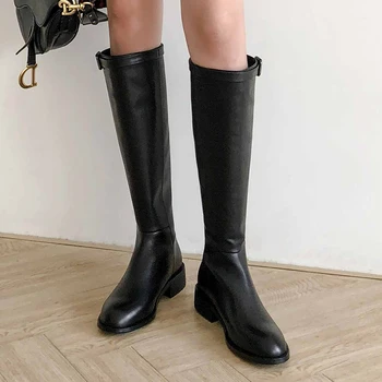 Luxury brand riding boots women's thigh high boots classic cow leather knight boots keep warm Motorcycle boots botas mujer
Luxury brand riding boots women's thigh high boots classic cow leather knight boots keep warm Motorcycle boots botas mujer