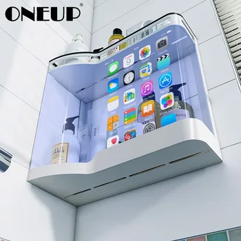 ONEUP Wall Bathroom Shelves Drainage Storage Rack Cosmetic Shelf Home Bathroom Accessories Plastic Organizer Holder For Kitchen
ONEUP Wall Bathroom Shelves Drainage Storage Rack Cosmetic Shelf Home Bathroom Accessories Plastic Organizer Holder For Kitchen