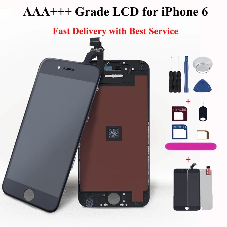 AAA+++ Lcd display for iPhone 6 6G Touch Screen digitizer assembly replacement capacitive screen for Cell Phone ips LCD ecran
AAA+++ Lcd display for iPhone 6 6G Touch Screen digitizer assembly replacement capacitive screen for Cell Phone ips LCD ecran