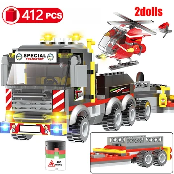 411PCS City Big Trucks Car Helicopter Building Blocks Compatible Toys Heavy Cargo Transport Bricks Boy Friends Toys for Children
411PCS City Big Trucks Car Helicopter Building Blocks Compatible Toys Heavy Cargo Transport Bricks Boy Friends Toys for Children