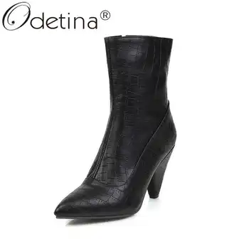 Odetina Women Fashion Checkered Pointed Toe Sewing Short Boots Ladies New Block Extreme High Heel Side Zipper Winter Ankle Boots
Odetina Women Fashion Checkered Pointed Toe Sewing Short Boots Ladies New Block Extreme High Heel Side Zipper Winter Ankle Boots