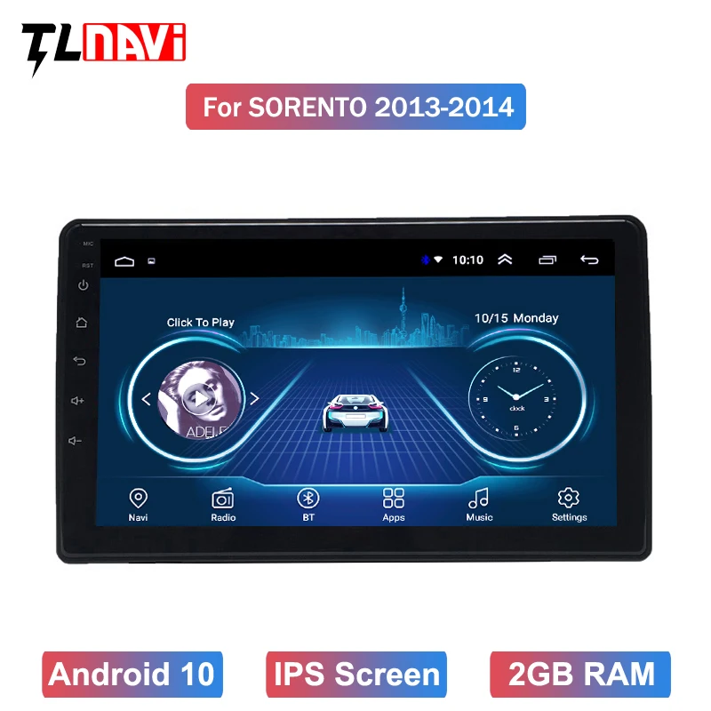 Android 10 Full Touch 9 дюймов для KIA Sorento 2013 2014 Мультимедиа Стерео DVD плеер навигация GPS
