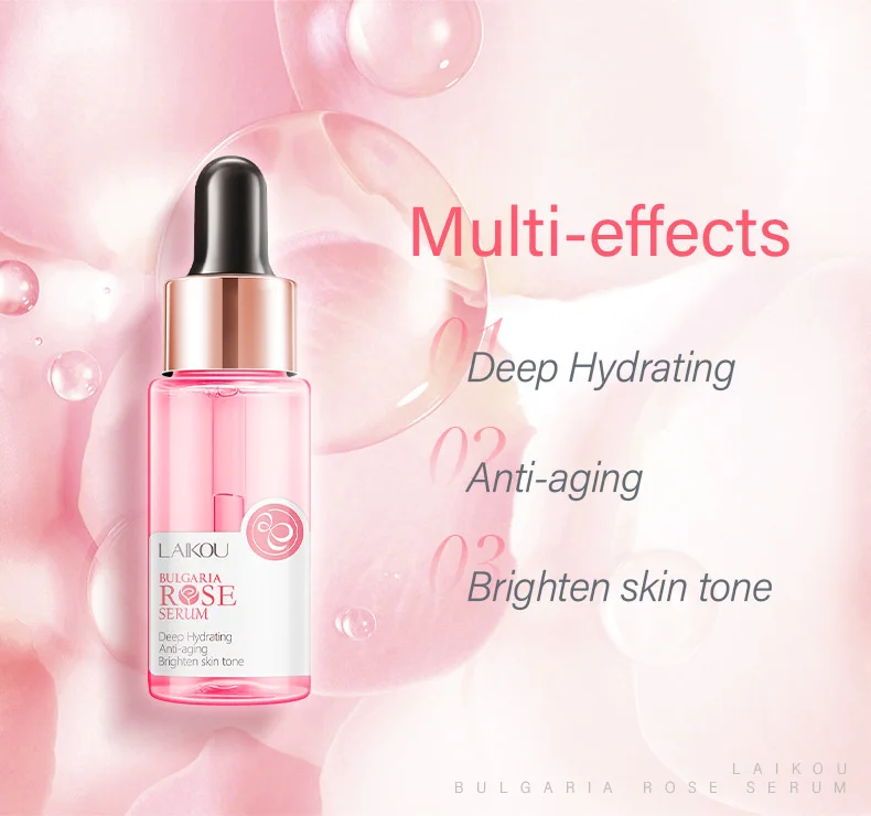 LAIKOU Bulgaria Rose Face Serum Deep Moisturizing Hydrating Anti Aging Brighten Skin Tone Remove Spots Shrink Pores Skin Care 10 Hd50212275c34426ab281b618f79b039fS