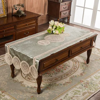 European Velvet Embroidery Circle Rectangular Tablecloth Hotel Villa Home Coffee Table Luxury Cover Cloth Banquet Party Tapete
European Velvet Embroidery Circle Rectangular Tablecloth Hotel Villa Home Coffee Table Luxury Cover Cloth Banquet Party Tapete