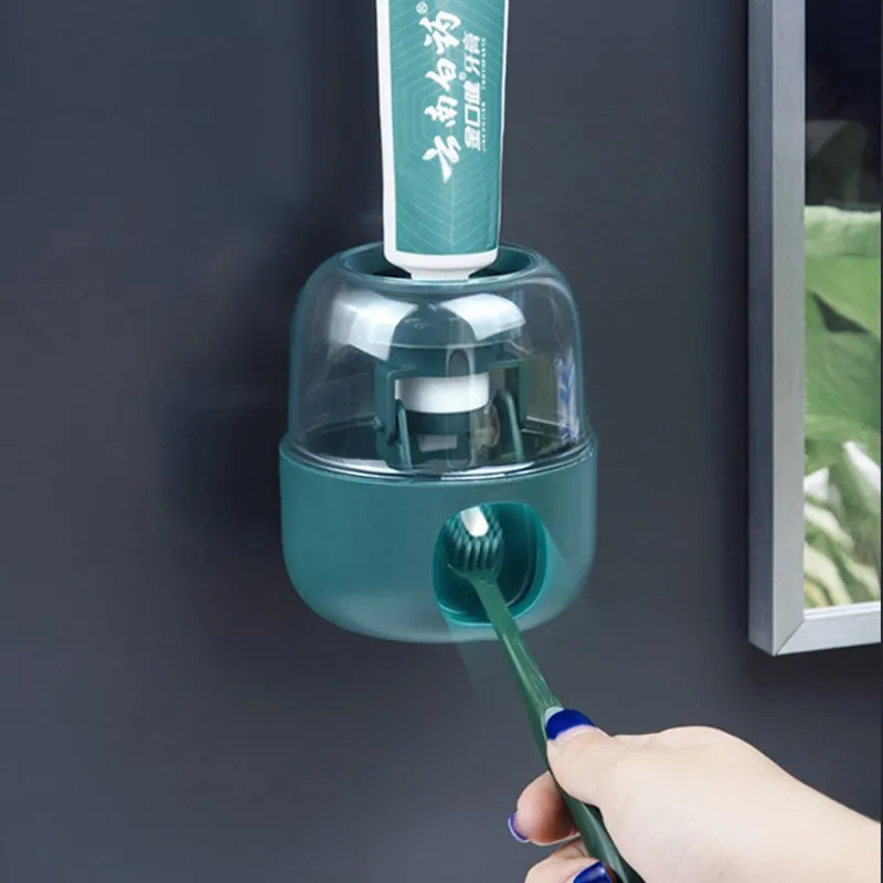 Automatic Toothpaste Dispenser Wall Mount Toothbrush Holder Lazy Toothpaste Squeezer For Toilet Home Bathroom Accessories 
Automatic Toothpaste Dispenser Wall Mount Toothbrush Holder Lazy Toothpaste Squeezer For Toilet Home Bathroom Accessories