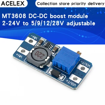 MT3608 DC-DC Step Up Converter Booster Power Supply Module Boost Step-up Board MAX output 28V 2A for arduino
MT3608 DC-DC Step Up Converter Booster Power Supply Module Boost Step-up Board MAX output 28V 2A for arduino