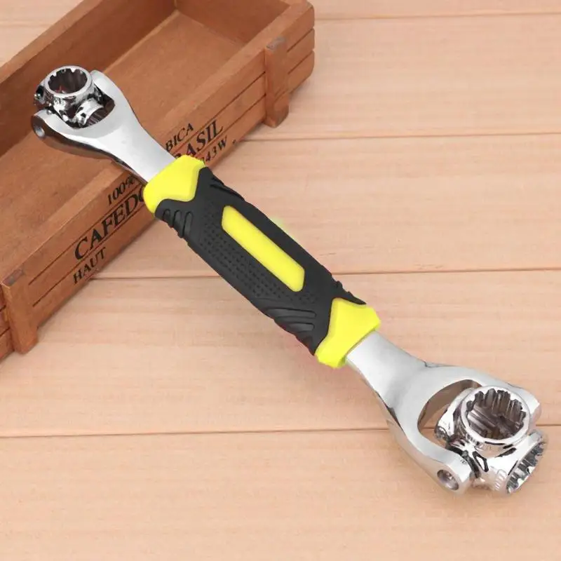 360 Degree Rotation Spanner Rotary Crack Tiger Wrench Socket Works with Spline Bolts Universal Furniture Car Repair Hand Tool
360 Degree Rotation Spanner Rotary Crack Tiger Wrench Socket Works with Spline Bolts Universal Furniture Car Repair Hand Tool