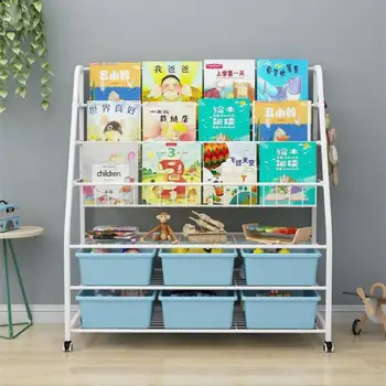 Simple children's toy storage rack baby bookshelf picture book shelf iron home floor kindergarten multi-layer book shelf 
Simple children's toy storage rack baby bookshelf picture book shelf iron home floor kindergarten multi-layer book shelf