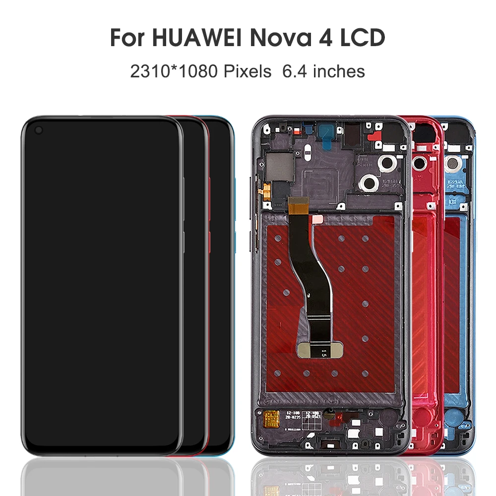 6.4" Original Display For Huawei NOVA 4 LCD Display Screen Touch Panel Digitizer Assembly For Huawei NOVA 4 Display
6.4" Original Display For Huawei NOVA 4 LCD Display Screen Touch Panel Digitizer Assembly For Huawei NOVA 4 Display