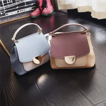 Contrast color Small Tote bag 2020 Fashion New High-quality PU Leather Women's Designer Handbag Travel Shoulder Messenger Bag 
Contrast color Small Tote bag 2020 Fashion New High-quality PU Leather Women's Designer Handbag Travel Shoulder Messenger Bag