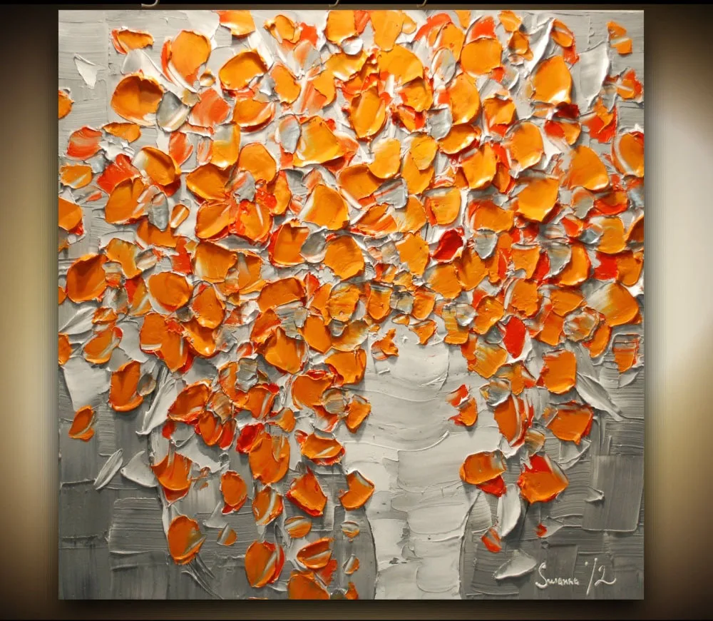 Contemporary Orange Flowers Bouquet In Vase Textured Oil Painting Hand-Painted Decorative Wall Pictures Vinicor Art
Contemporary Orange Flowers Bouquet In Vase Textured Oil Painting Hand-Painted Decorative Wall Pictures Vinicor Art