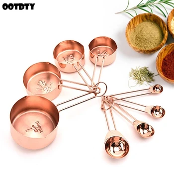 Gold Measuring Cups Spoons Set Nordic Stainless Steel Baking Tools Coffee Tea Food Home DIY Kitchen Cooking Utensils 8pcs/set
Gold Measuring Cups Spoons Set Nordic Stainless Steel Baking Tools Coffee Tea Food Home DIY Kitchen Cooking Utensils 8pcs/set