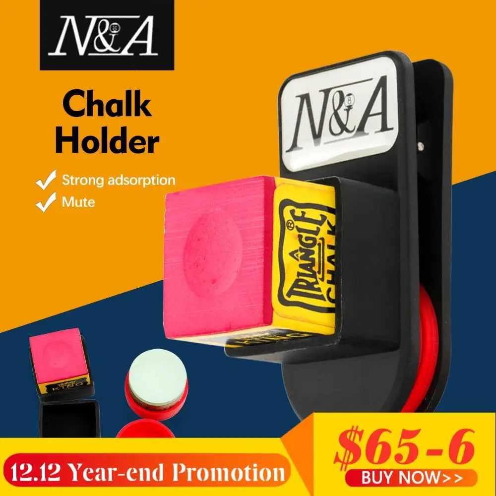 NA Magnetic Pool Cue Snooker Chalk Holder Rubber Silent Durable Carrying Holder Square/Round Easy Convenient Billiard Accessory
NA Magnetic Pool Cue Snooker Chalk Holder Rubber Silent Durable Carrying Holder Square/Round Easy Convenient Billiard Accessory