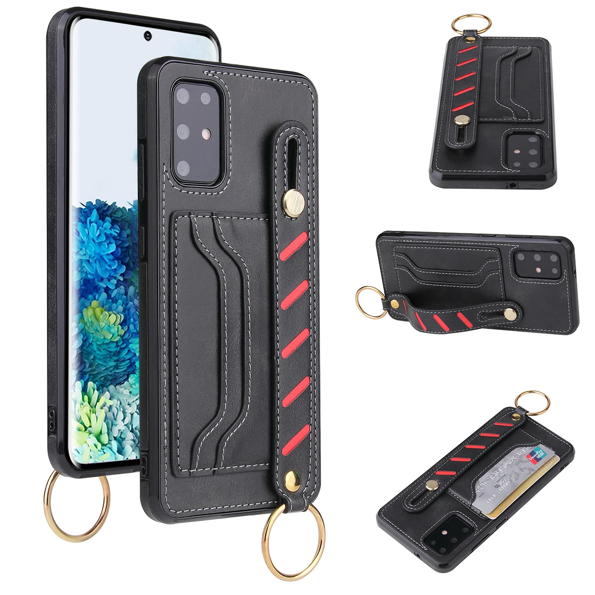 S20 Ultra Wrist Strap Phone Case for Galaxy S20 Plus Note 10+ with Stand Card Slot Cover Business Coque Men Leather Back Cases
S20 Ultra Wrist Strap Phone Case for Galaxy S20 Plus Note 10+ with Stand Card Slot Cover Business Coque Men Leather Back Cases