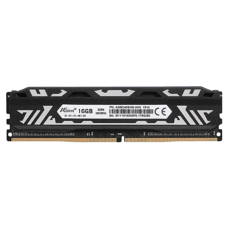ASint DDR4 2666MHz 16GB High Performance PC RAM 8-Layer PCB XMP2.0 with High Thermal Conductivity Heat Sink Desktop Memory
ASint DDR4 2666MHz 16GB High Performance PC RAM 8-Layer PCB XMP2.0 with High Thermal Conductivity Heat Sink Desktop Memory