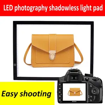 Studio box A3 size LED photography shadowless light pad tracing board studio shooting box arylic material 3 level brightness
Studio box A3 size LED photography shadowless light pad tracing board studio shooting box arylic material 3 level brightness