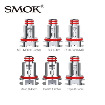 Original 5pcs SMOK RPM40 Replacement Coil with Mesh 0.4ohm/Quartz 1.2ohm/SC 1.0ohm/Triple 0.6ohm for SMOK RPM40 Kit vs Nord
Original 5pcs SMOK RPM40 Replacement Coil with Mesh 0.4ohm/Quartz 1.2ohm/SC 1.0ohm/Triple 0.6ohm for SMOK RPM40 Kit vs Nord