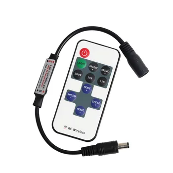 Dimmer DC 5-24V Mini Cordless RF Remote Control LED Dimmer Controller for Single Color Light 5050 2835
Dimmer DC 5-24V Mini Cordless RF Remote Control LED Dimmer Controller for Single Color Light 5050 2835