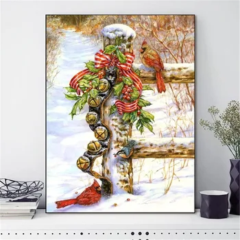 HUACAN Embroidery Cross Stitch Winter Scenery Needlework Sets For Full Fruit Kits White Canvas DIY Home Decor 14CT 40x50cm
HUACAN Embroidery Cross Stitch Winter Scenery Needlework Sets For Full Fruit Kits White Canvas DIY Home Decor 14CT 40x50cm